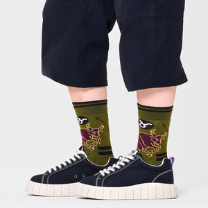 Happy Socks Unisex Taurus Crew Length Socks for Women and Men