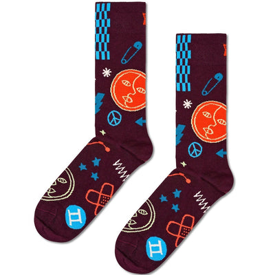 Happy Socks Unisex Gemini Crew Length Socks for Women and Men