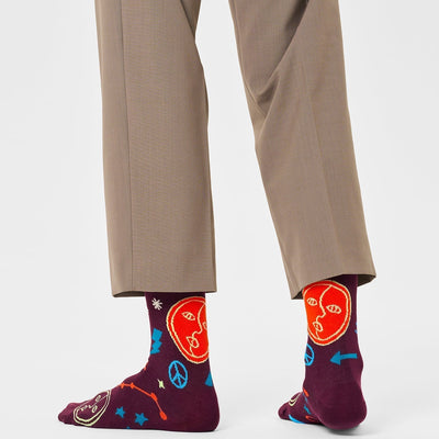 Happy Socks Unisex Gemini Crew Length Socks for Women and Men