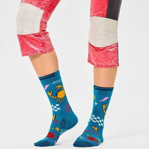 Happy Socks Unisex Cancer Crew Length Socks for Women and Men