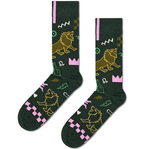 Happy Socks Unisex Leo Crew Length Socks for Women and Men