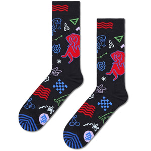 Happy Socks Unisex Virgo Crew Length Socks for Women and Men