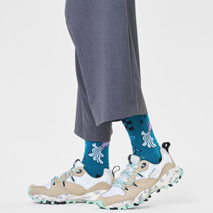 Happy Socks Unisex Aquarius Crew Length Socks for Women and Men