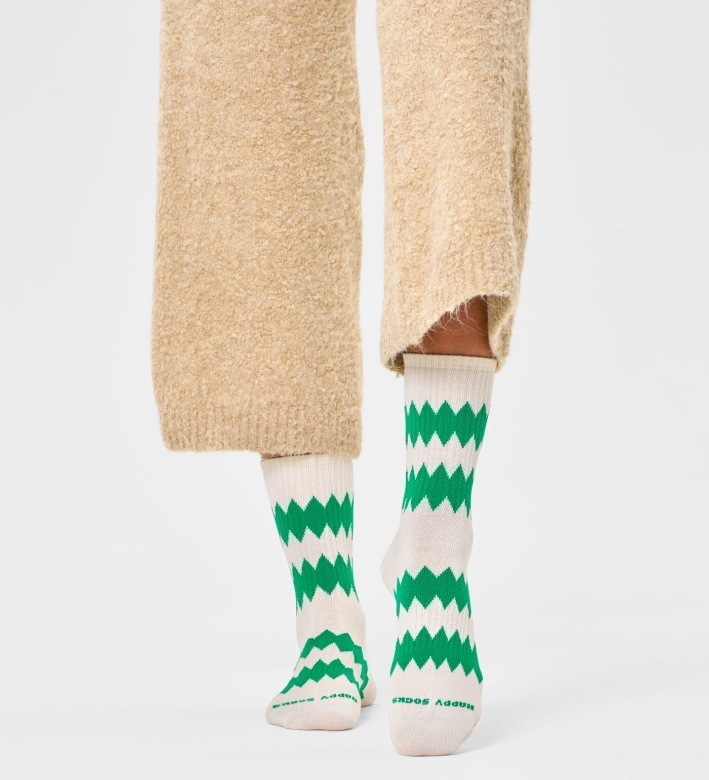 Happy Socks Unisex Zigzag Crew Length Socks for Women and Men