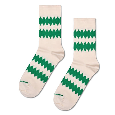 Happy Socks Unisex Zigzag Crew Length Socks for Women and Men