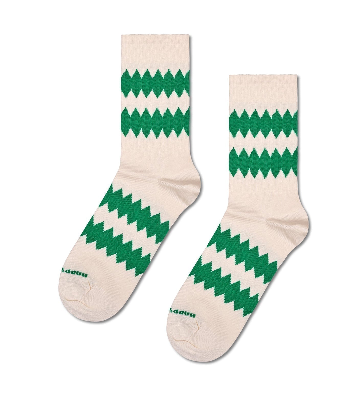 Happy Socks Unisex Zigzag Crew Length Socks for Women and Men