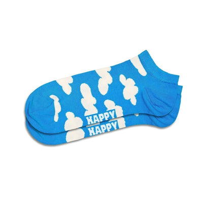Happy Socks Unisex Cloudy Printed Ankle Length Socks for Women and Men