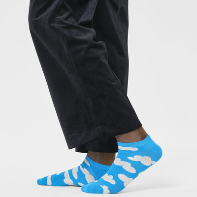 Happy Socks Unisex Cloudy Printed Ankle Length Socks for Women and Men