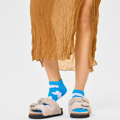 Happy Socks Unisex Cloudy Printed Ankle Length Socks for Women and Men