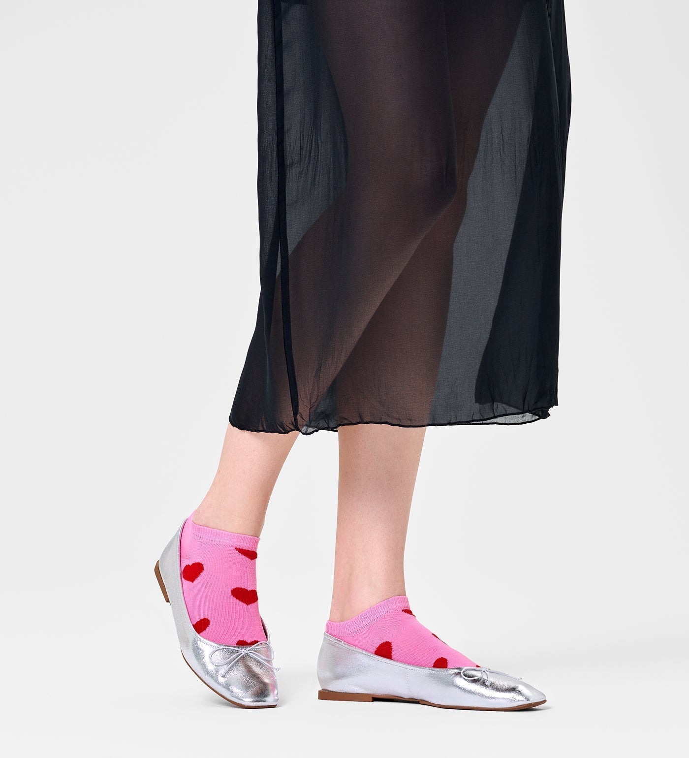 Happy Socks Unisex Hearts Ankle Length Socks for Women and Men