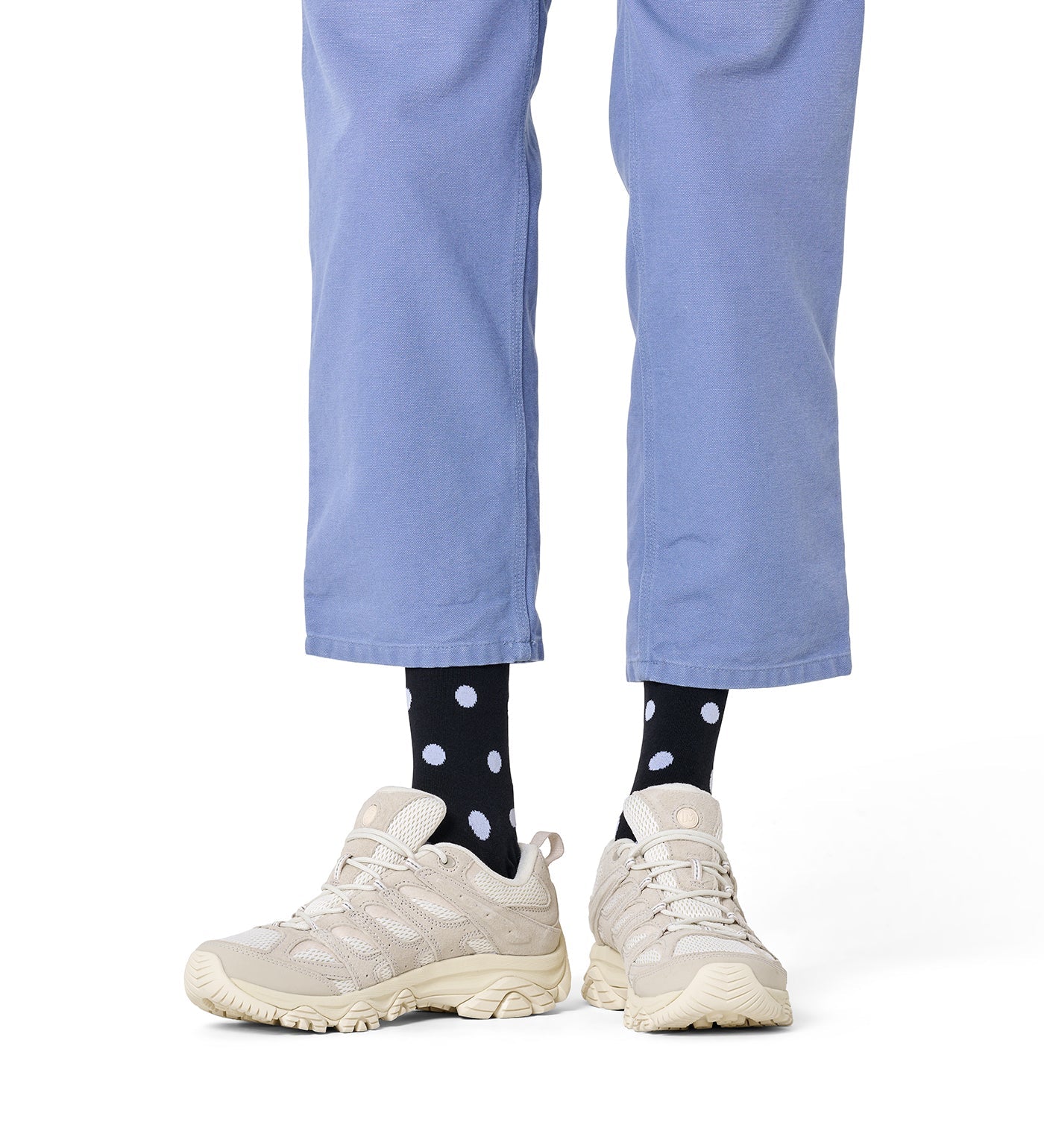 Happy Socks Unisex LITE Dot  Crew Length Socks for Women and Men