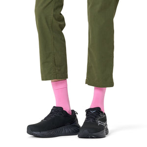 Happy Socks Unisex Pink Solid Color Crew Length Socks for Women and Men