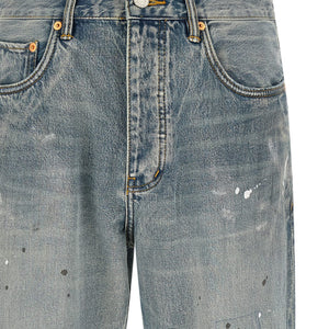Purple P011 Vintage Slash Paint Jeans