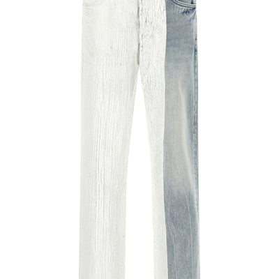 Purple Crackle Silver Jeans