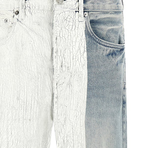 Purple Crackle Silver Jeans