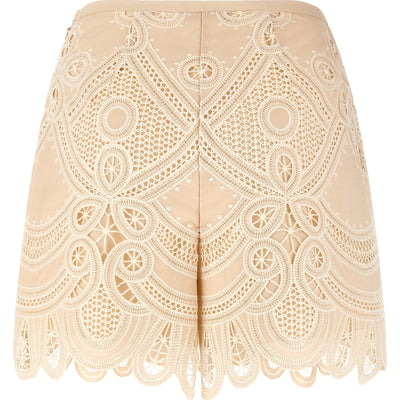 Elie Saab Macramé Embroidery Shorts
