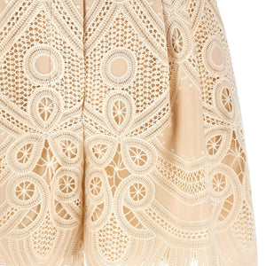 Elie Saab Macramé Embroidery Shorts