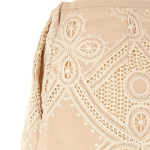 Elie Saab Macramé Embroidery Shorts