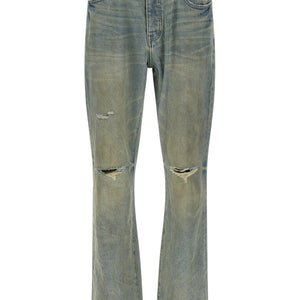 Purple P026 Dirty Fade Rip Boot Jeans