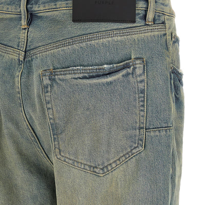 Purple P026 Dirty Fade Rip Boot Jeans