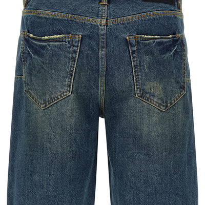 Purple P059 Vintage Mid Bermuda Shorts