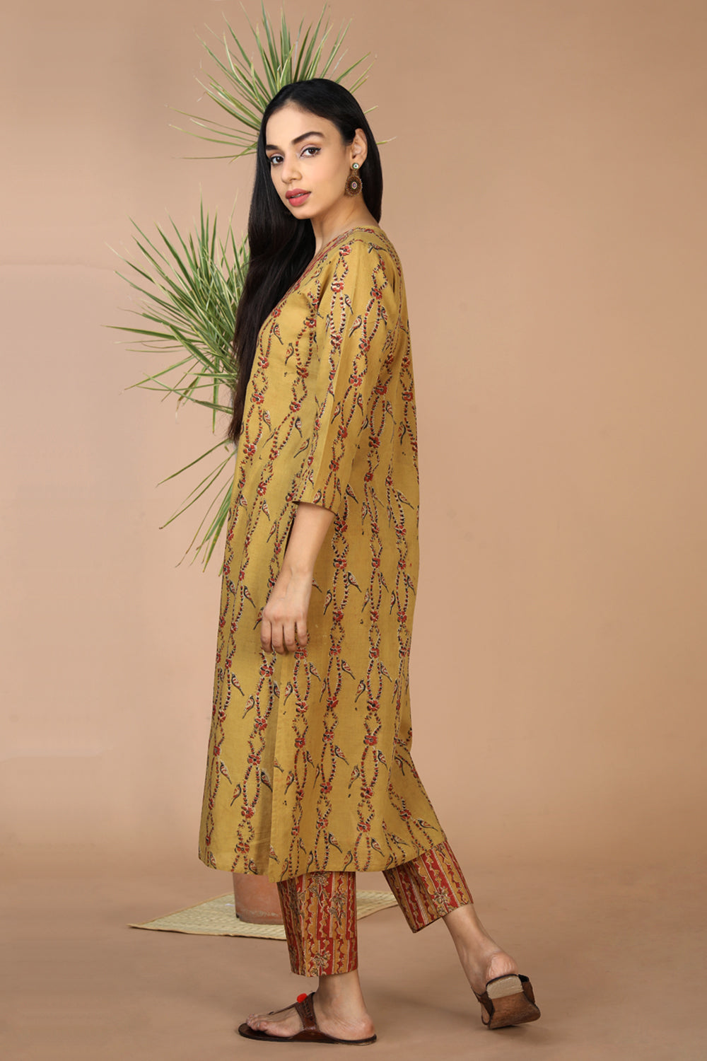 Kalamkari kurta with pants set