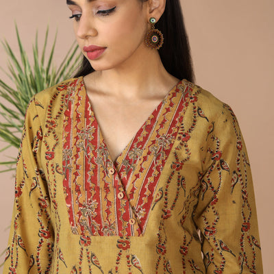 Kalamkari kurta with pants set