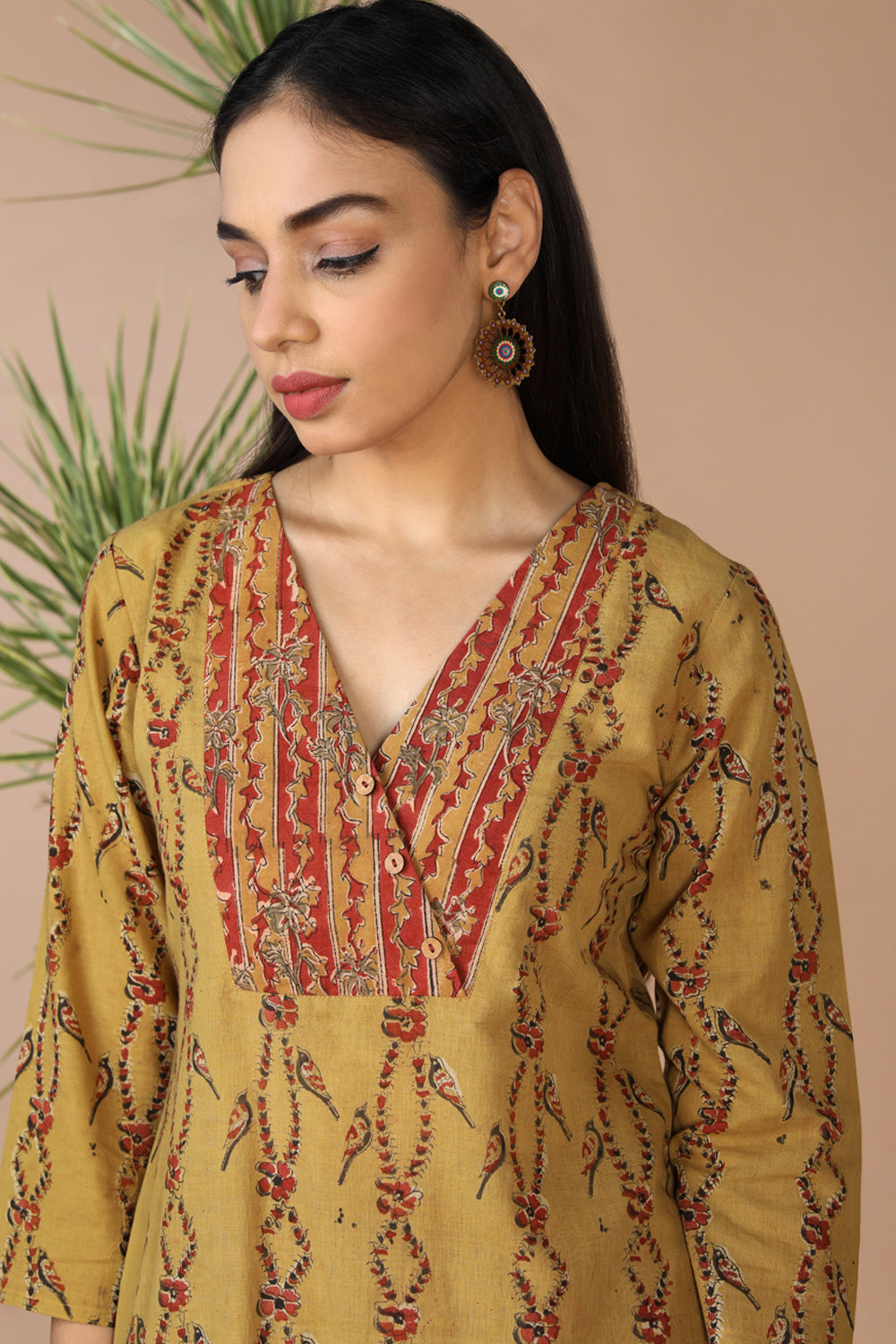 Kalamkari kurta with pants set