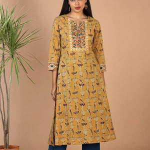 Ethnic cotton Kalamakari kurti