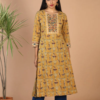 Ethnic cotton Kalamakari kurti