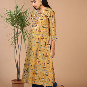 Ethnic cotton Kalamakari kurti