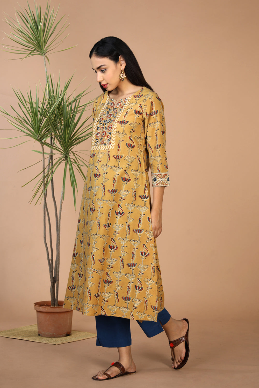 Ethnic cotton Kalamakari kurti