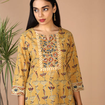 Ethnic cotton Kalamakari kurti