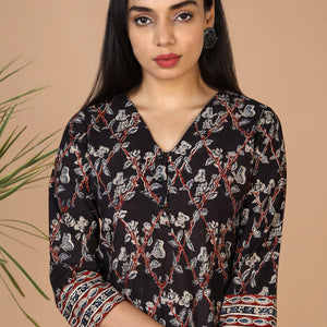 Kalamkari block printed kurta
