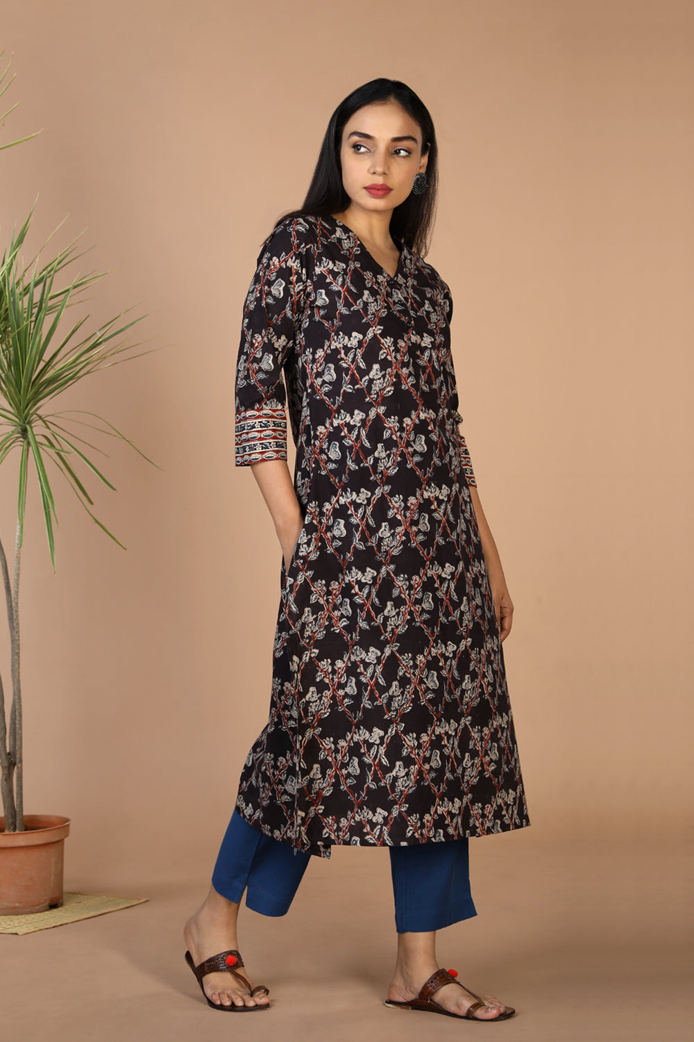 Kalamkari block printed kurta