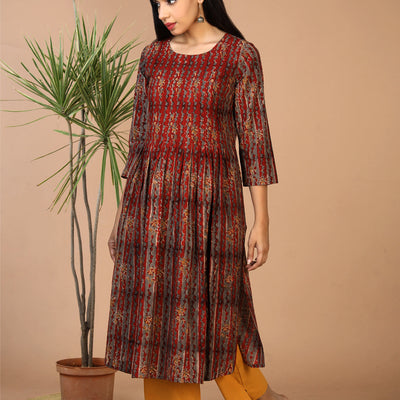 Cotton kalamkari kurti