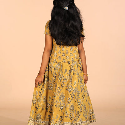 Cotton Kalamkari girls skirt & top set