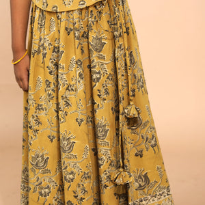 Cotton Kalamkari girls skirt & top set