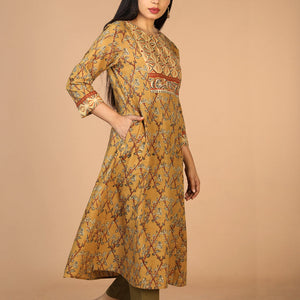 Ethnic embroidered Kalamkari kurti