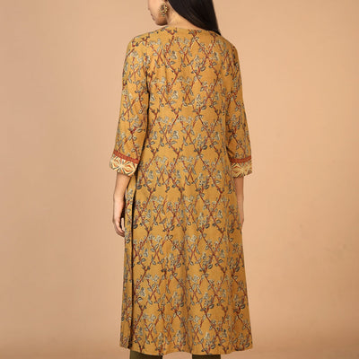 Ethnic embroidered Kalamkari kurti