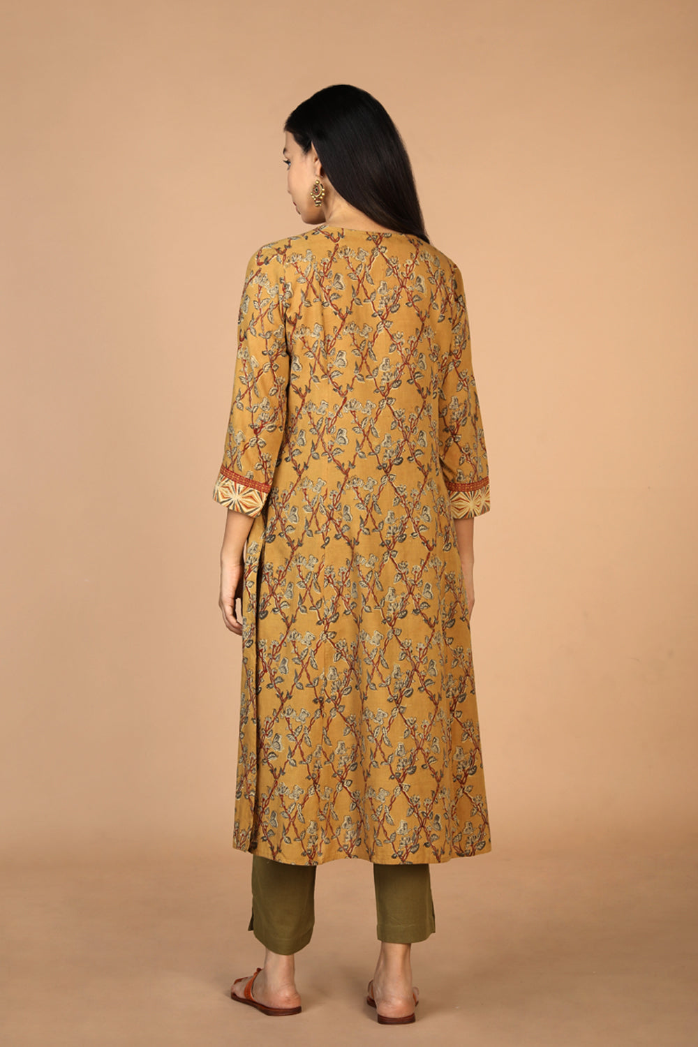 Ethnic embroidered Kalamkari kurti
