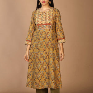 Ethnic embroidered Kalamkari kurti
