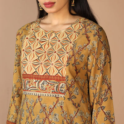 Ethnic embroidered Kalamkari kurti