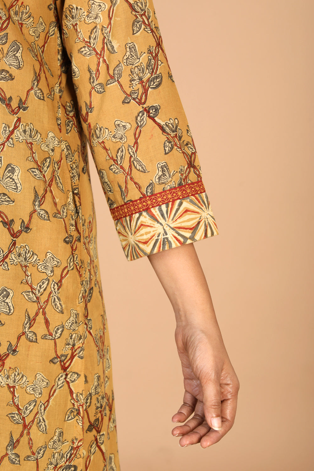 Ethnic embroidered Kalamkari kurti