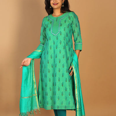 Festive Chanderi kurti