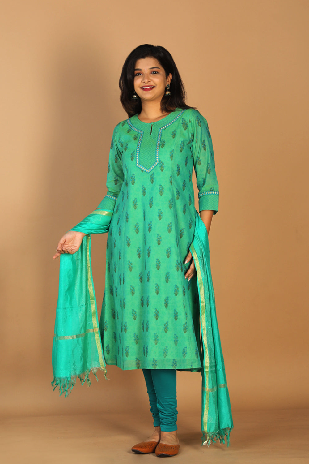 Festive Chanderi kurti
