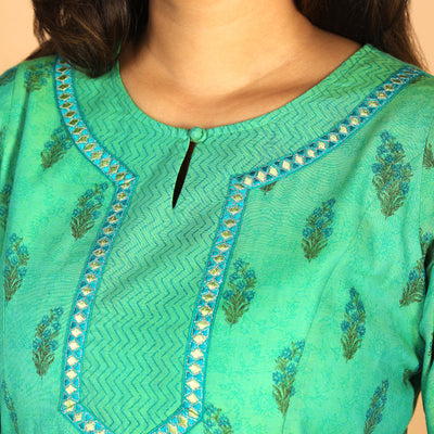 Festive Chanderi kurti