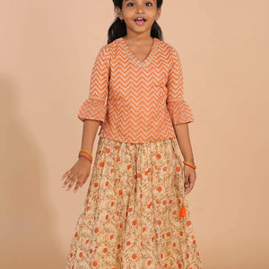 Festive girls Ghagra set