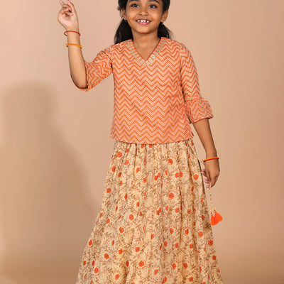 Festive girls Ghagra set