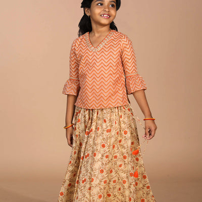 Festive girls Ghagra set